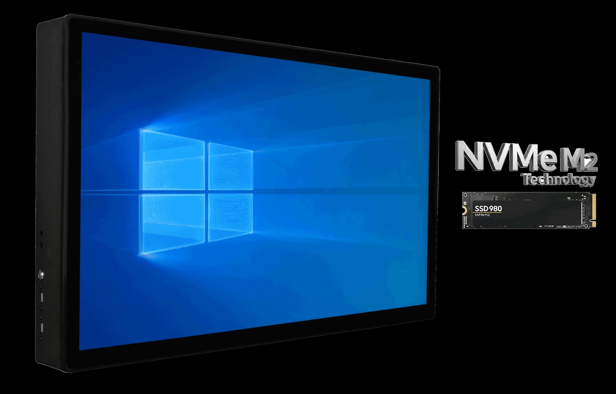 Quanmax Q-3200NT 32'' Industrial Panel PC J 6412 8GB DDR4 256GB NVMe SSD Wi-Fi — photo 4/7