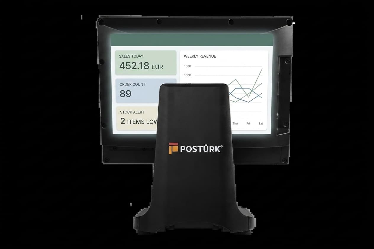 PosTürk TX-1500M Dokunmatik POS PC 15'' i5 4200U 8 GB DDR3 128 GB SSD — fotoğraf 4/6